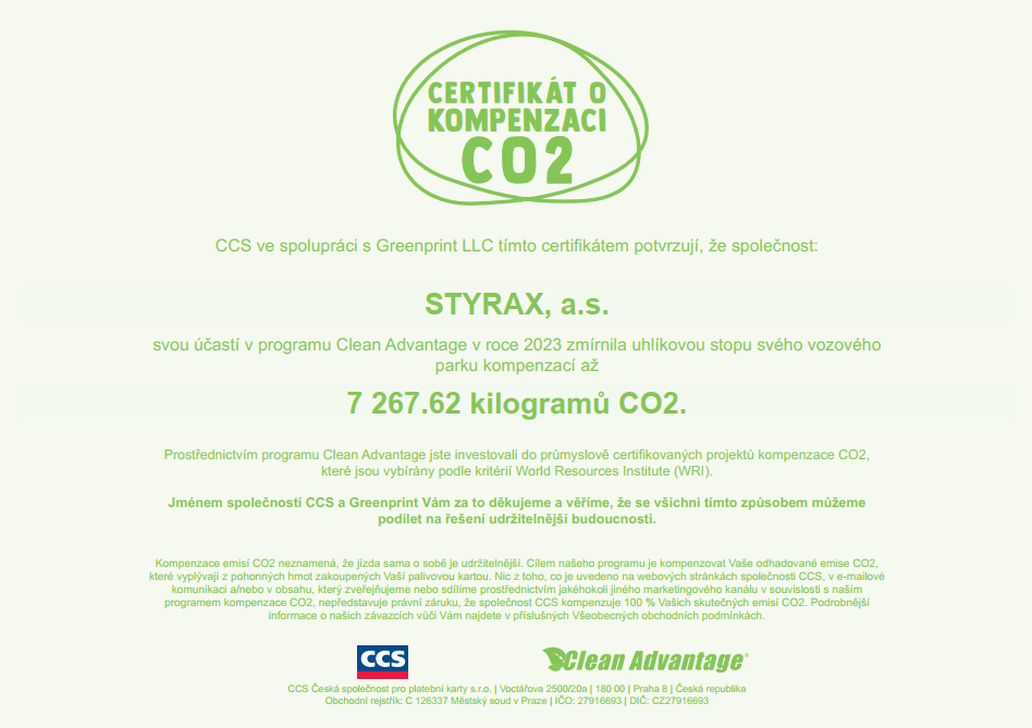 Certifikat CSS Clean Advantage